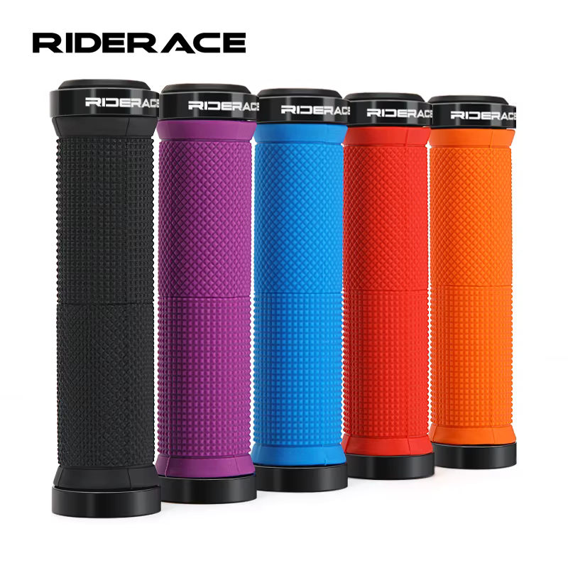 RIDERACE poignées de guidon de vélo verrouillage sur vtt VTT poignée barre couverture antichoc antidérapant ergonomique