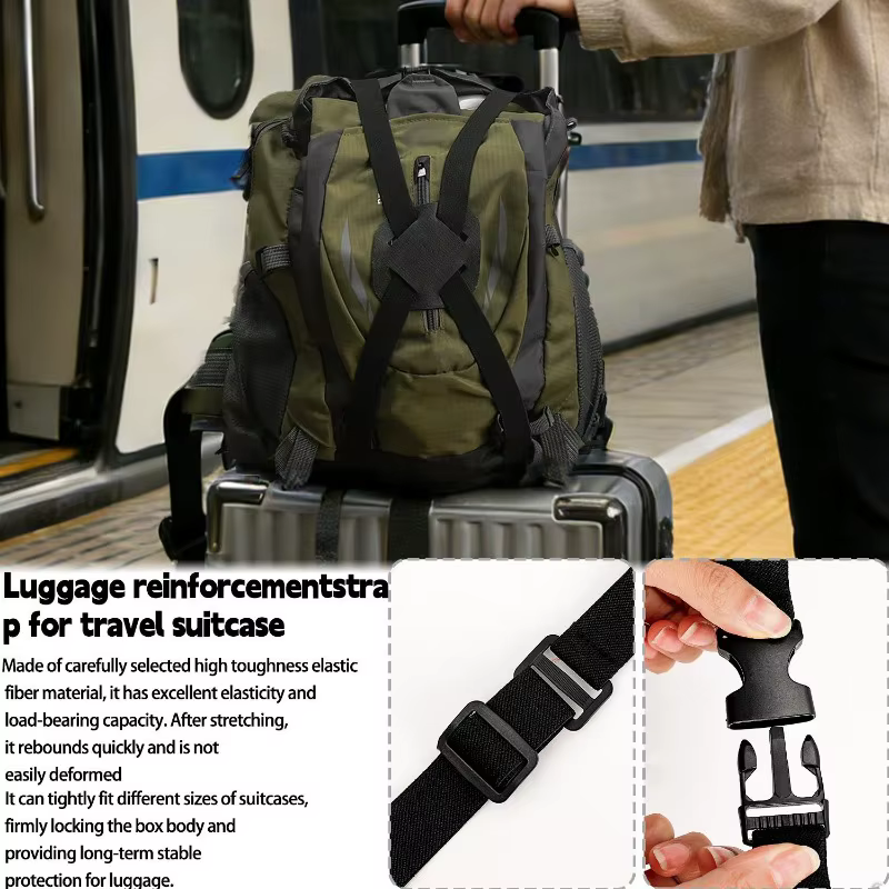 Sangle de bagage élastique robuste réglable avec boucle