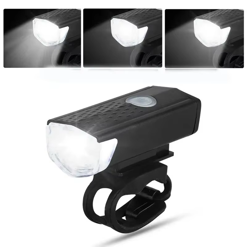 Ensemble de lumières de vélo LED feux avant et arrière USB Rechargeable phare de cyclisme lampe de poche