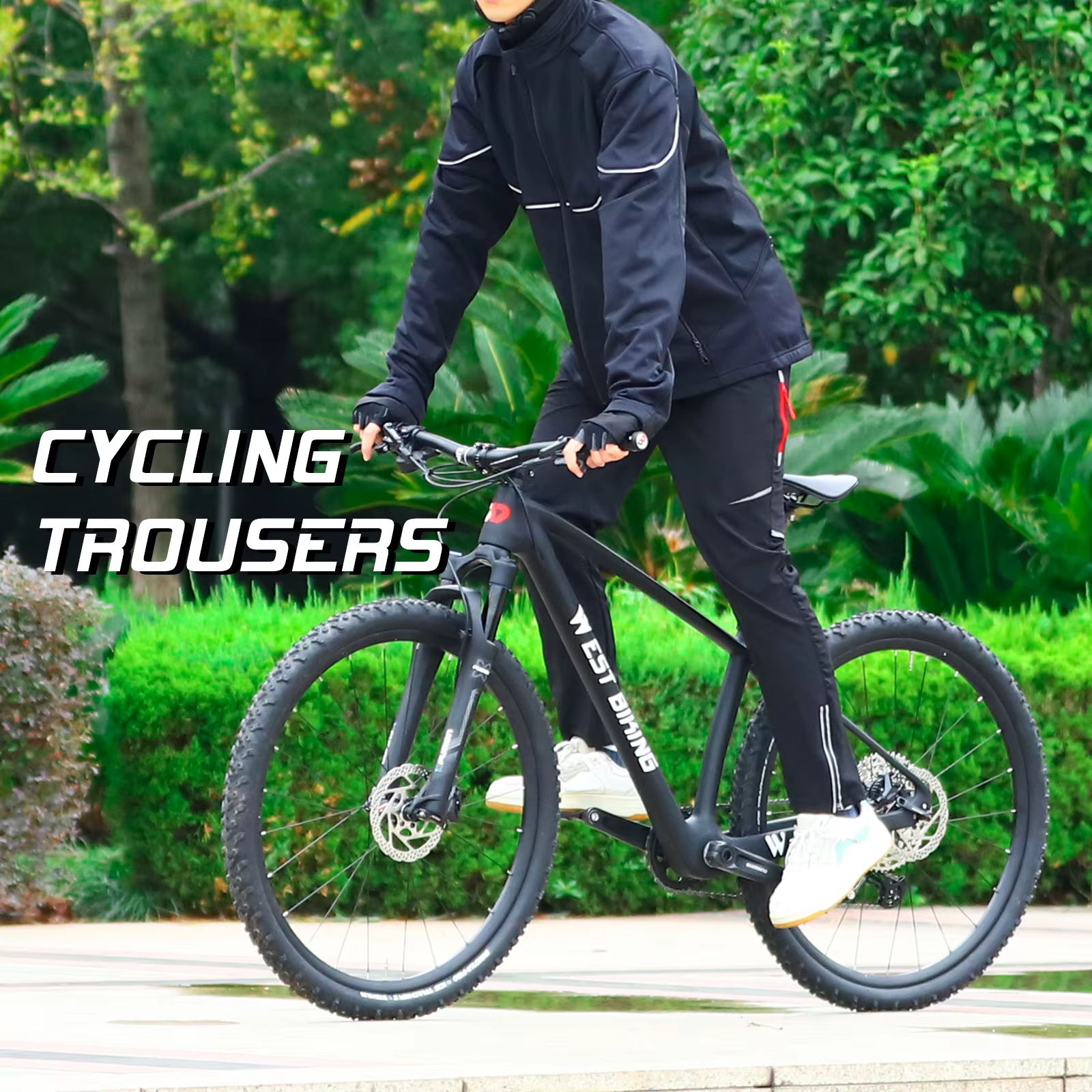 WEST BIKING – pantalon de cyclisme coupe-vent