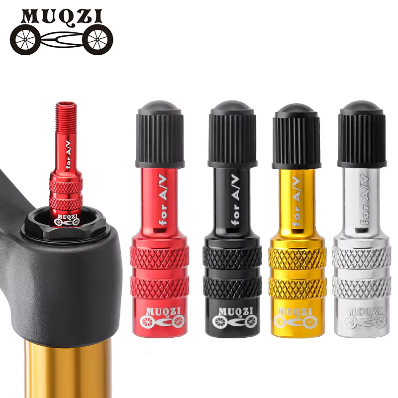 MUQZI adaptateur de Valve de fourche de vélo Schrader