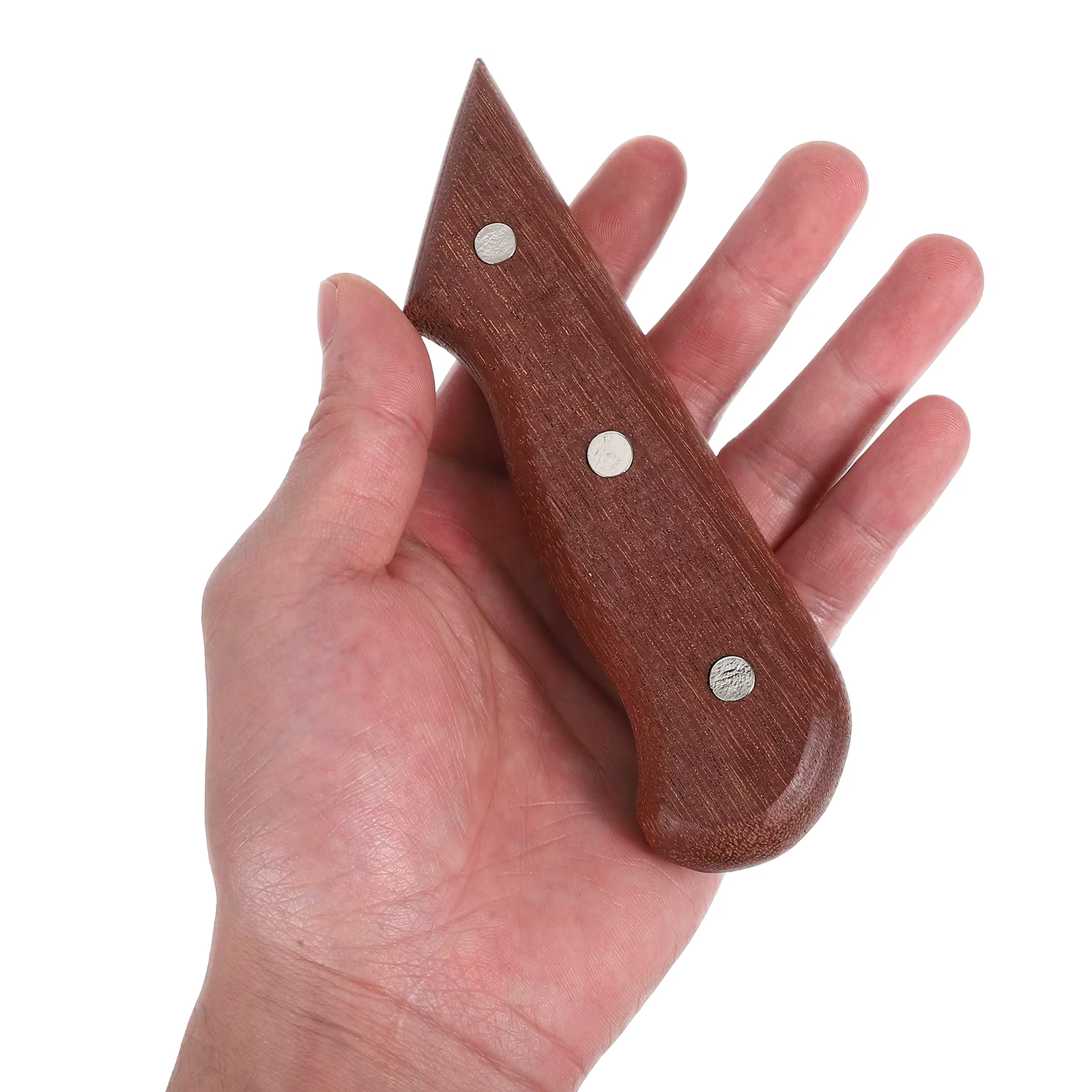 Accessoires pour manche de couteau, remplacement en bois, confortable, marron foncé, antidérapant, Design ergonomique, convient aux couteaux de cuisine, poignée de coupe