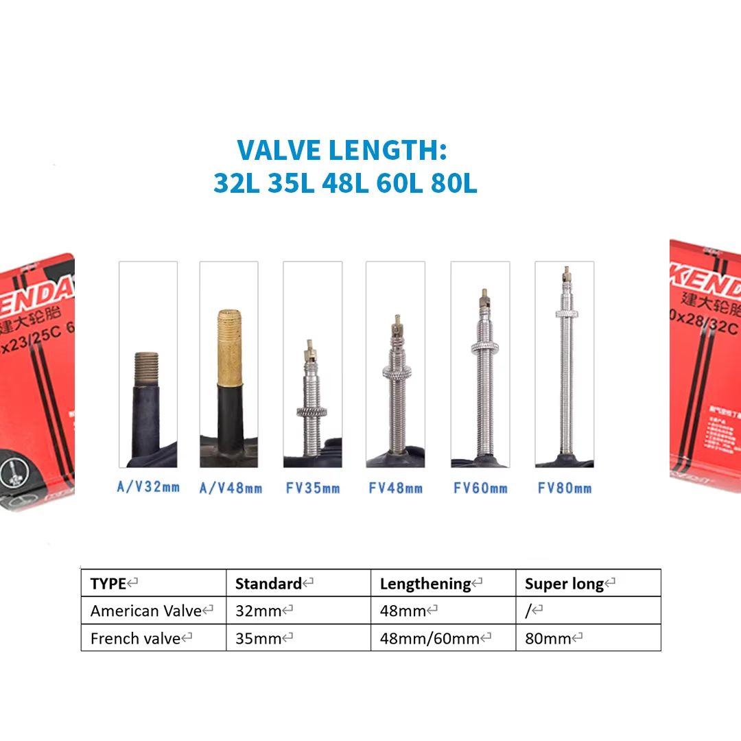 1 pièces KENDA chambre à air de pneu de vélo 700C 18-23C 23-25C 28-32C 35-43C 45C caméra Schrader Presta valve