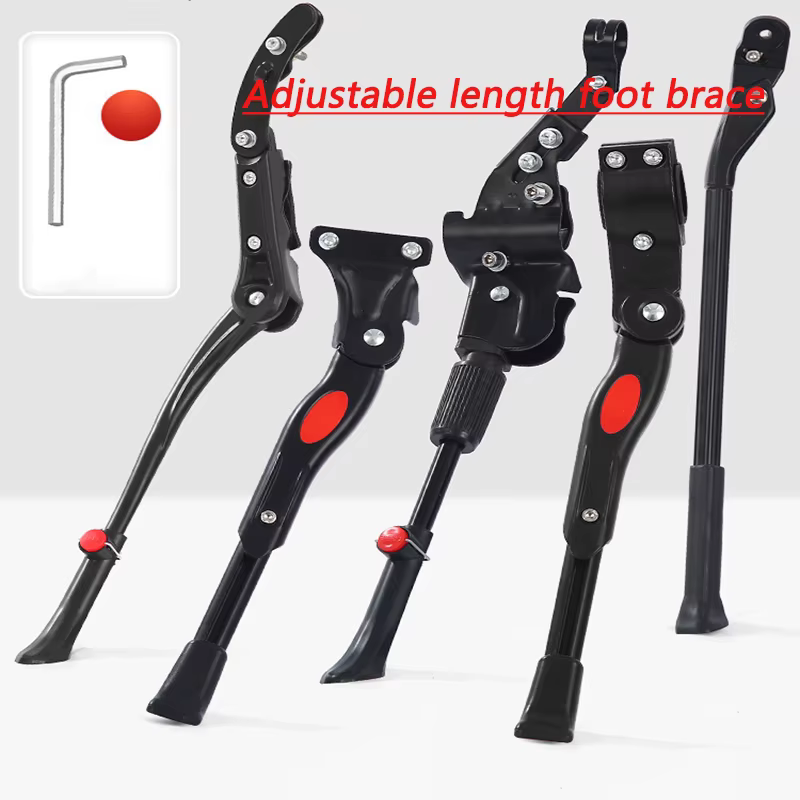 Béquille de vélo de route et VTT en aluminium réglable 24/26/27.5/29/700C – Support latéral arrière
