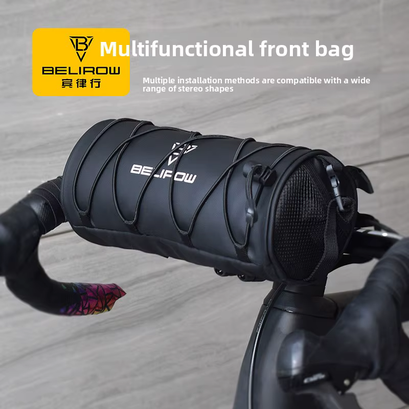 Sac de guidon de vélo 2L/5L | Rouleau de rangement pour cadre avant