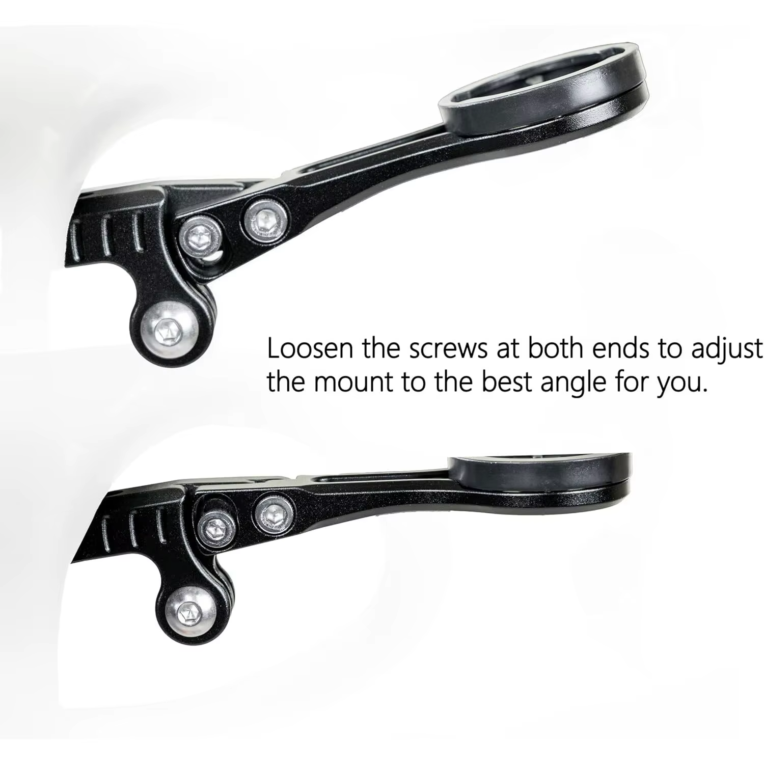 Support de guidon de vélo en alliage d'aluminium à angle réglable pour ordinateur
