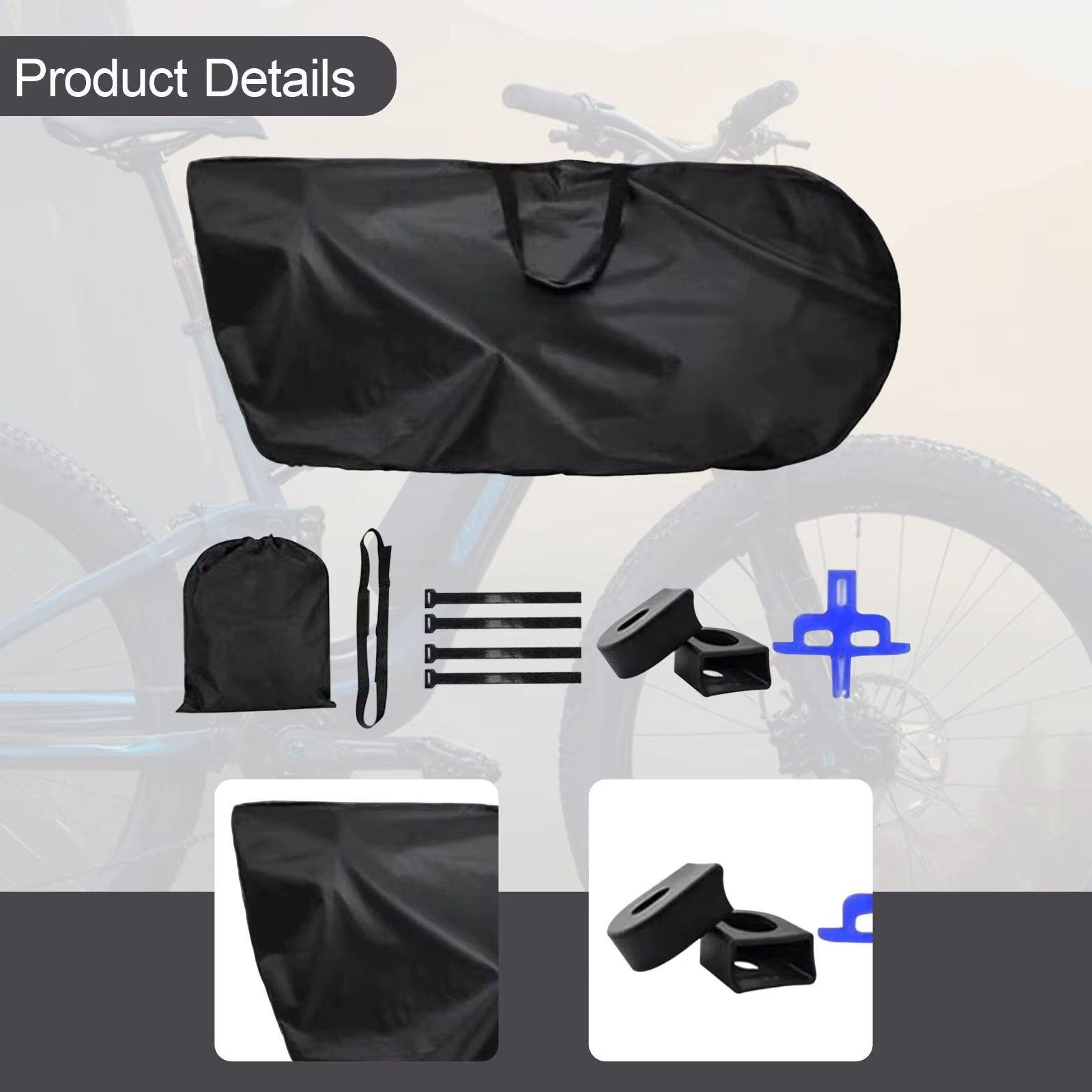 Sac de transport pour vélo compatible avec les trains à grande vitesse