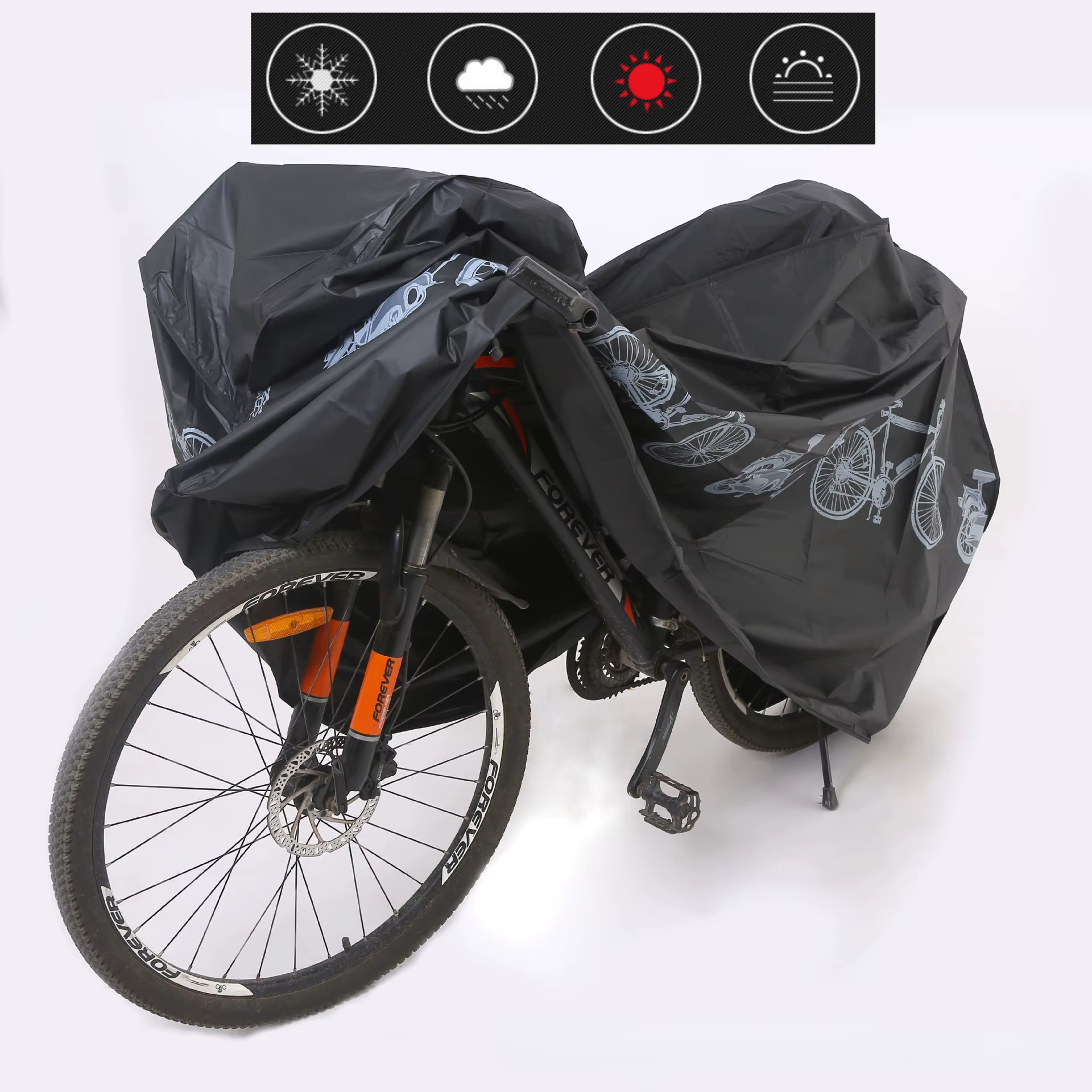 Housse de vélo imperméable pour l'extérieur
