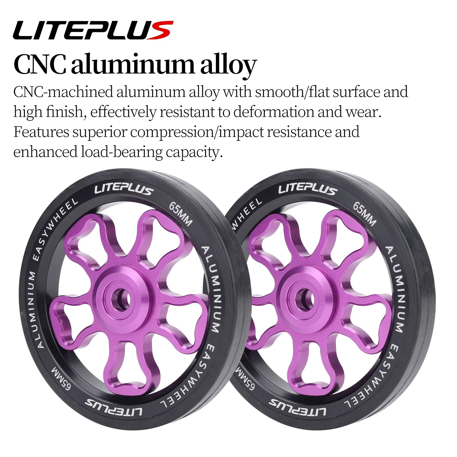 LITEPLUS vélo pliant en alliage d'aluminium roue facile 70MM modifié