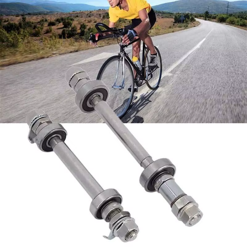 Ensemble complet d'essieux de vélo avant et arrière