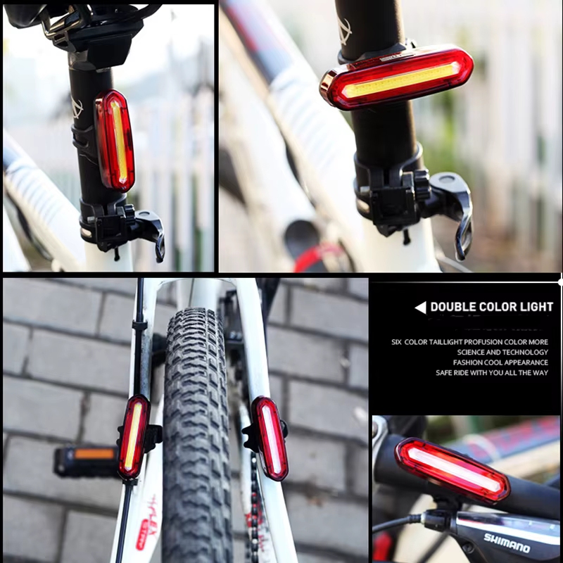 Lampe LED aste USB pour vélo de route et de montagne
