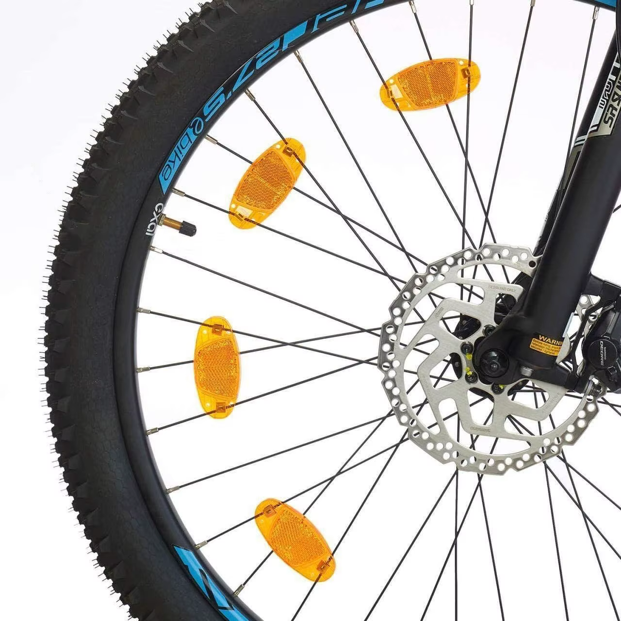 1 Paire de réflecteurs de sécurité pour rayons de vélo de route
