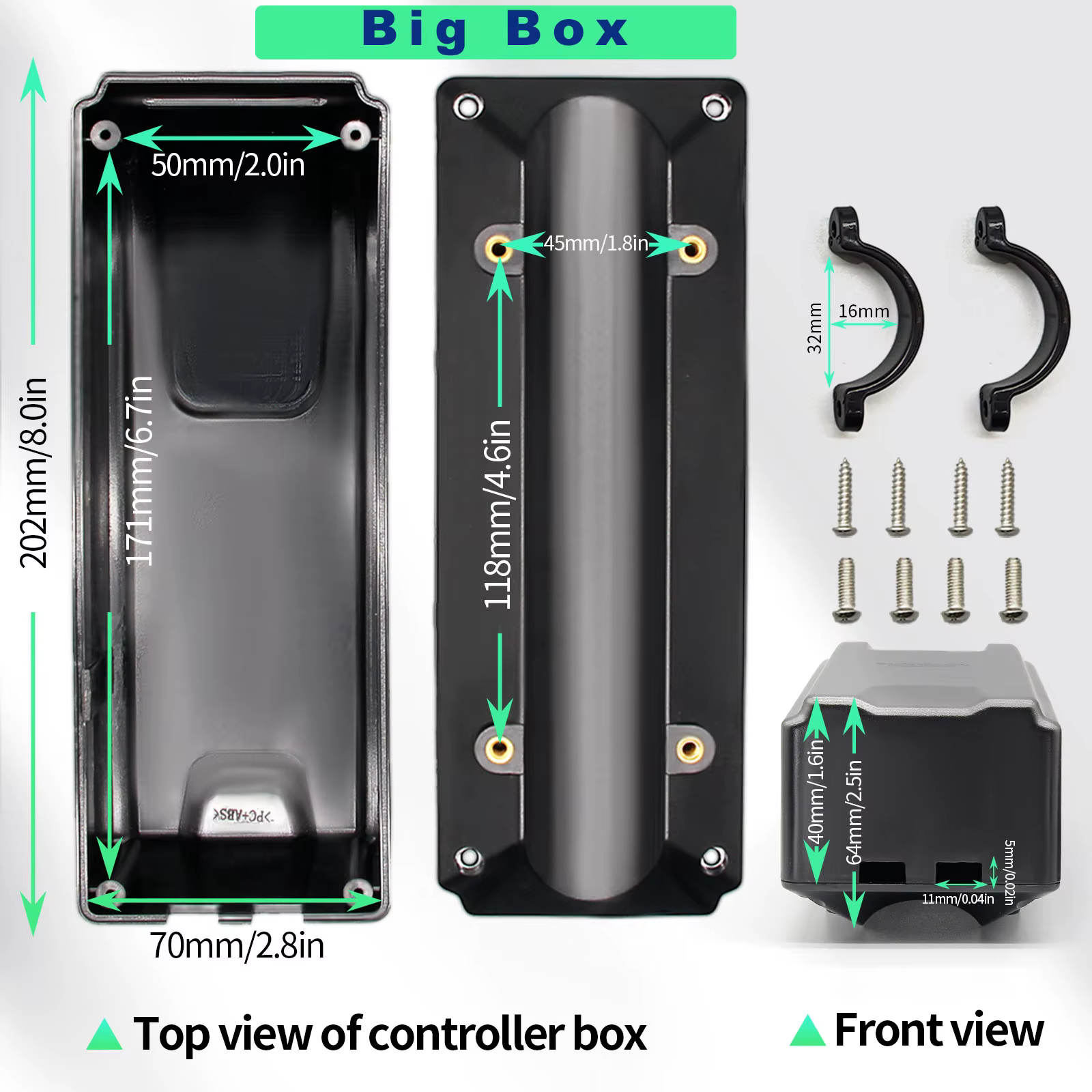 Boîte de contrôleur de vélo électrique de grande/petite taille Ebike