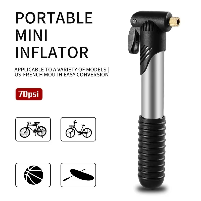 Pompe à vélo portable, mini pompe pour VTT