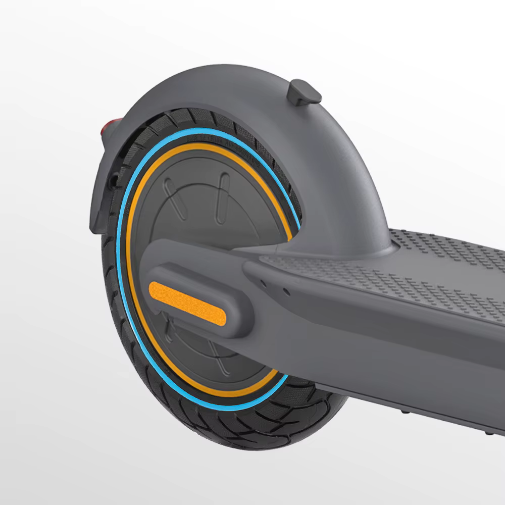 Pneus sans chambre à air 10x2.5, pneu solide 60/70 – 6.5 pour Scooter électrique Ninebot Max G30, pneu en nid d'abeille creux antidéflagrant de 10 pouces