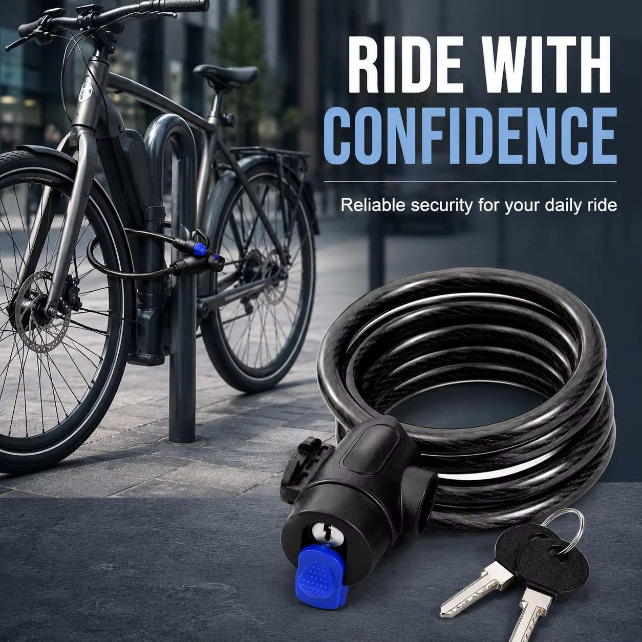 PINMOAP 1PC Antivol de vélo