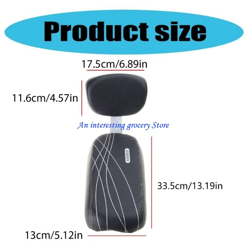 652d vélos sièges arrière coussin accoudoir repose-pieds bicycles sièges arrière coussin enfant
