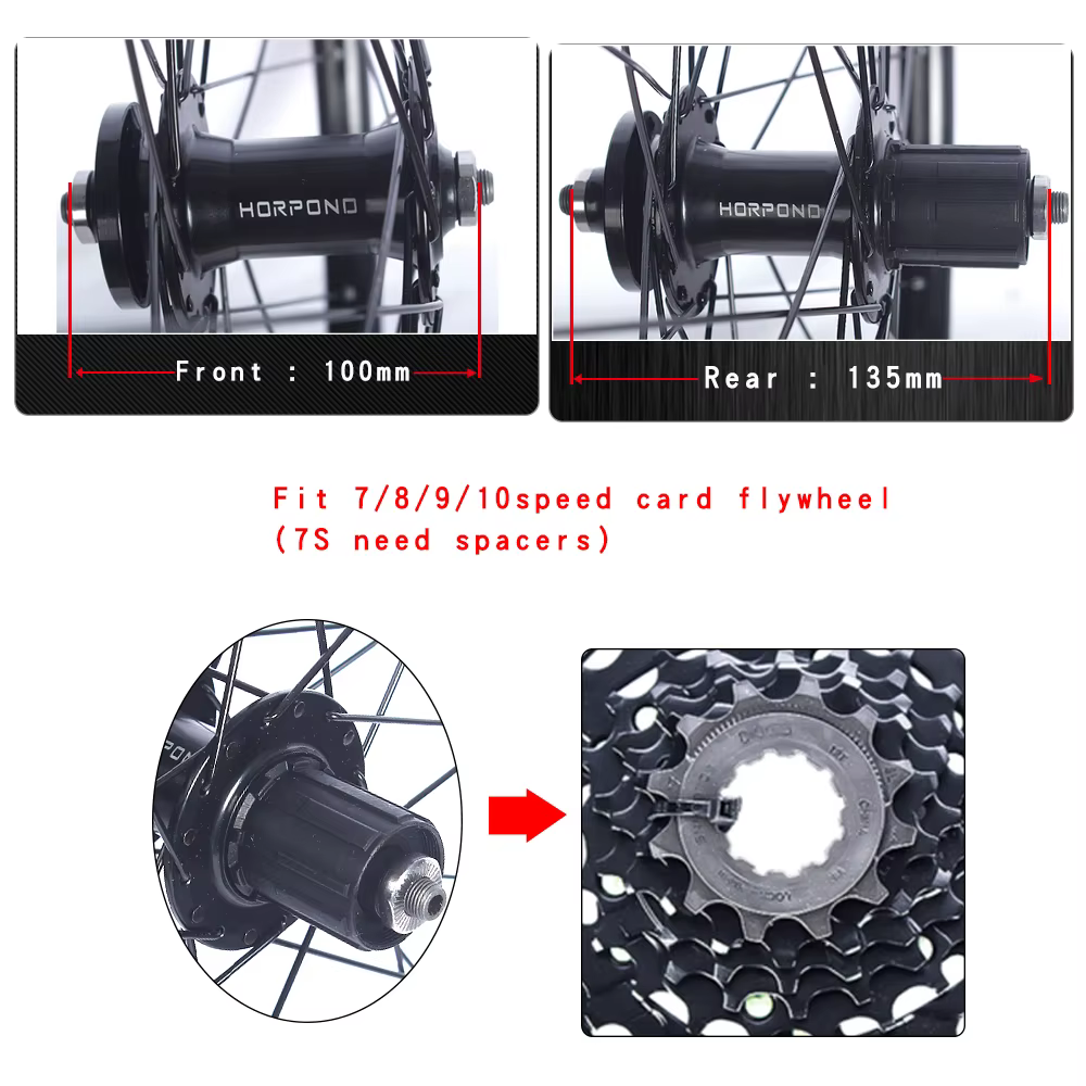 Jeu de roues de vélo de montagne
