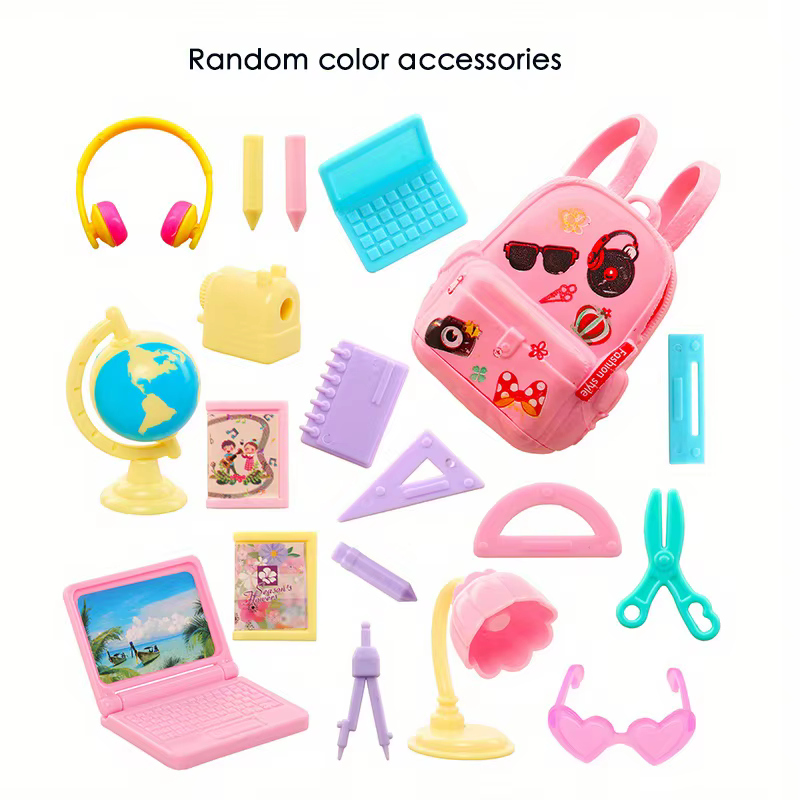 Accessoires de poupée Kawaii, outils d'apprentissage et d'entretien, mini-objets mignons pour maisons de poupées, couleur aléatoire
