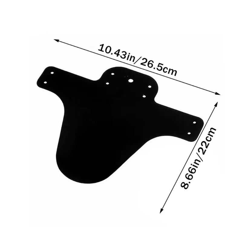 Garde-boue léger noir pour vélo VTT