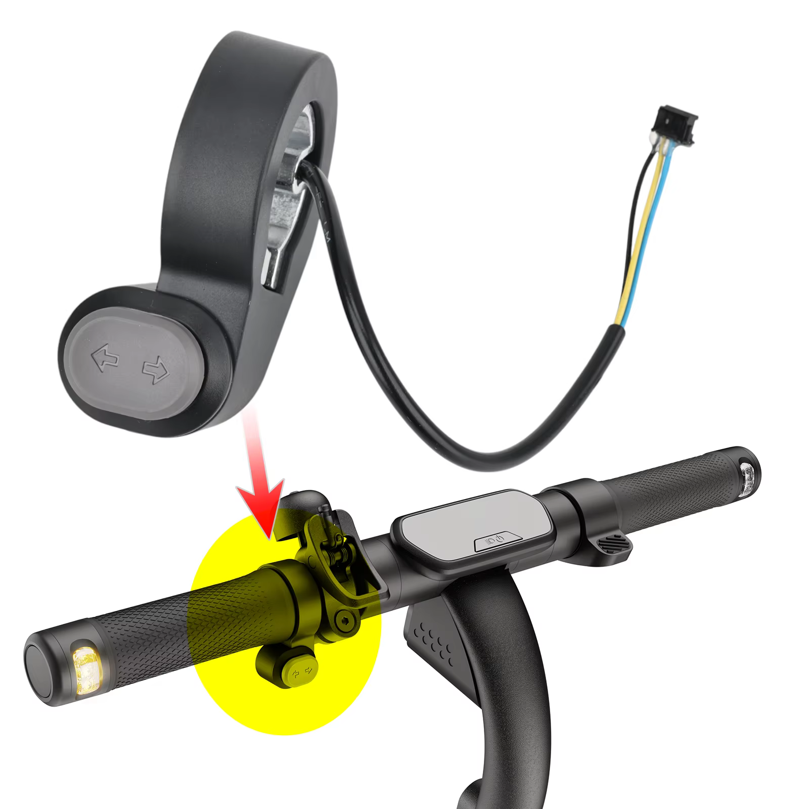 Interrupteur de clignotant Original pour Scooter électrique Segway E2 Pro