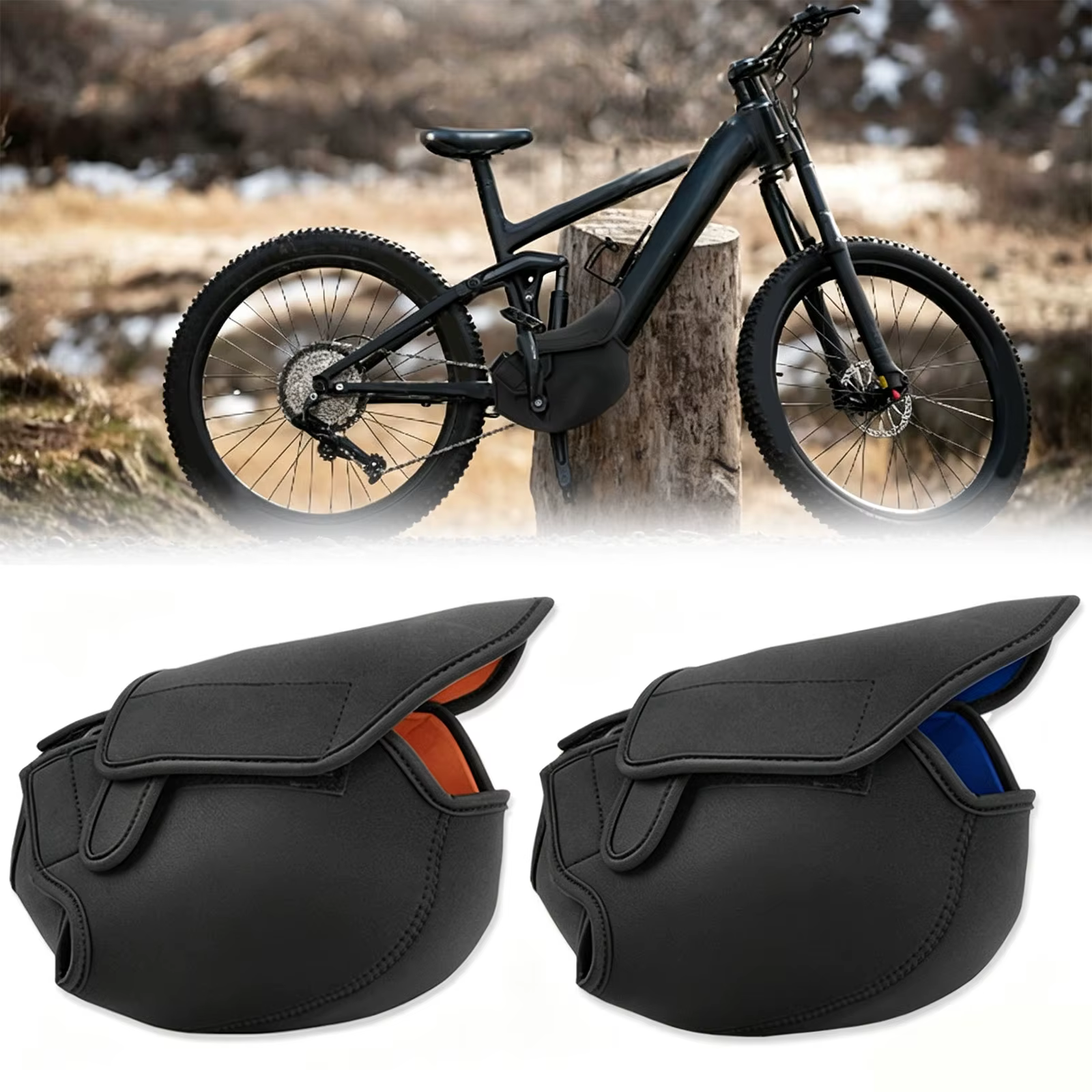 Housse de protection multifonctionnelle coupe-vent pour moteur de vélo électrique, pour le transport et le stockage