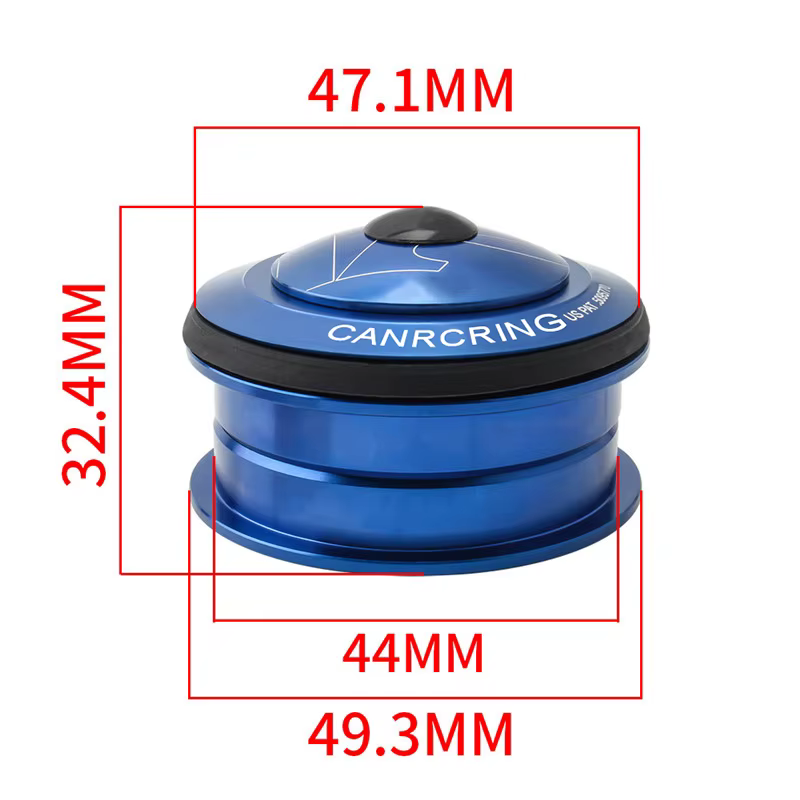 4 couleurs vélo 44MM casque 1 1/8 Double roulement