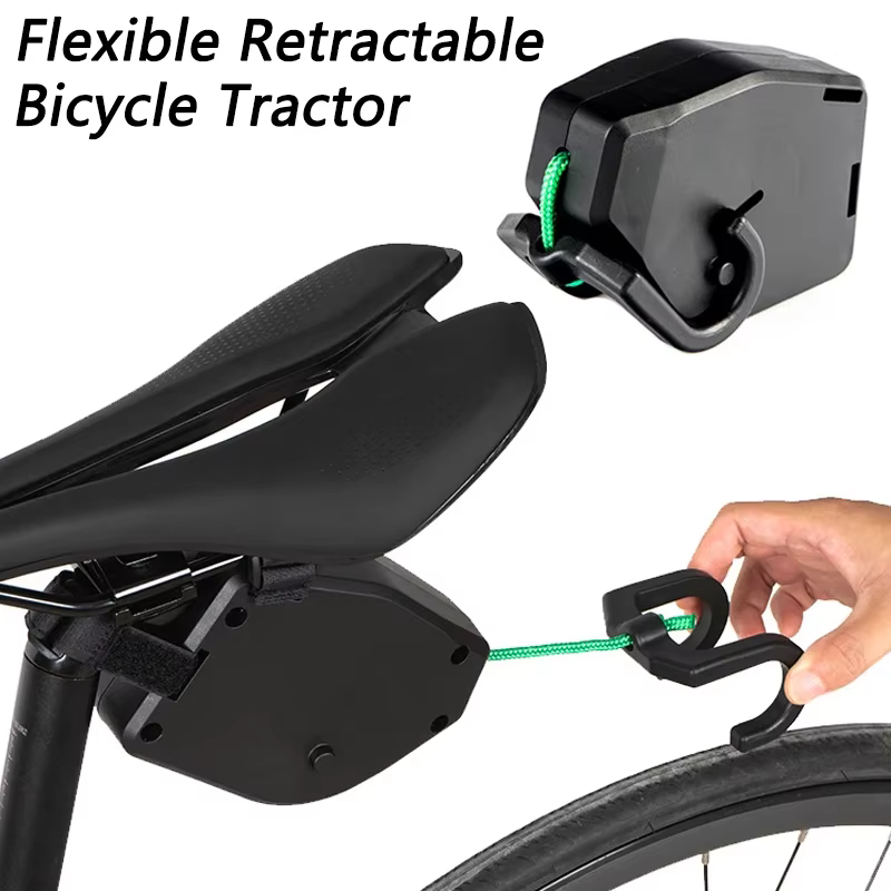 Corde de remorquage de vélo Flexible et rétractable