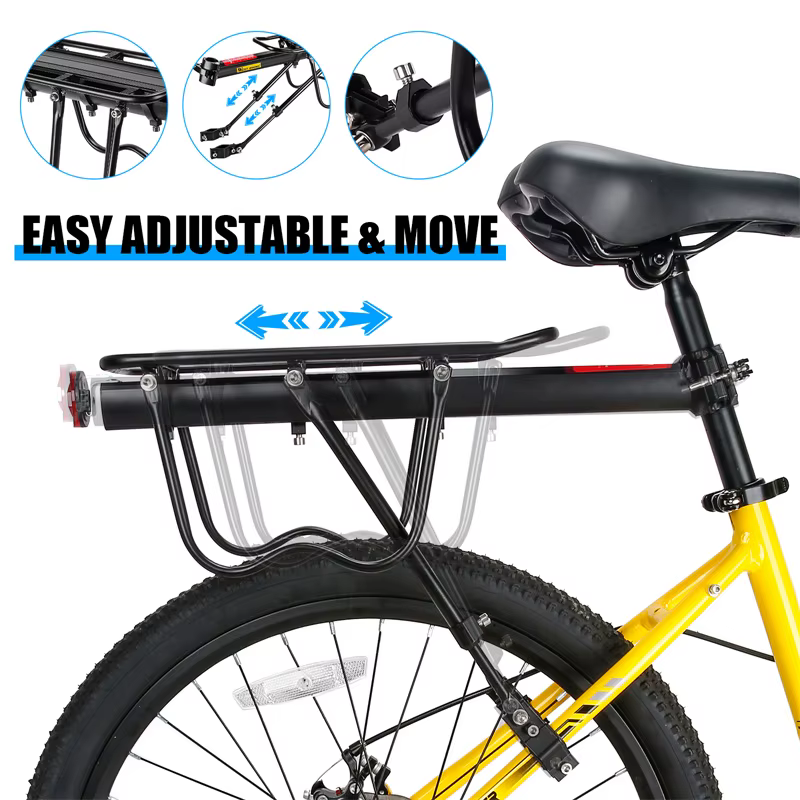 WEST BIKING-Porte-bagages universel et réglable en alliage d'aluminium pour enfant