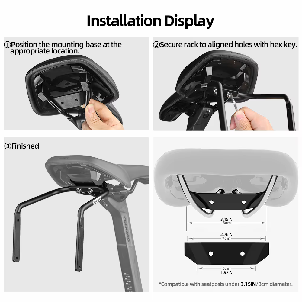 Rhinowalk – ensemble de sacoches de vélo + stabilisateur