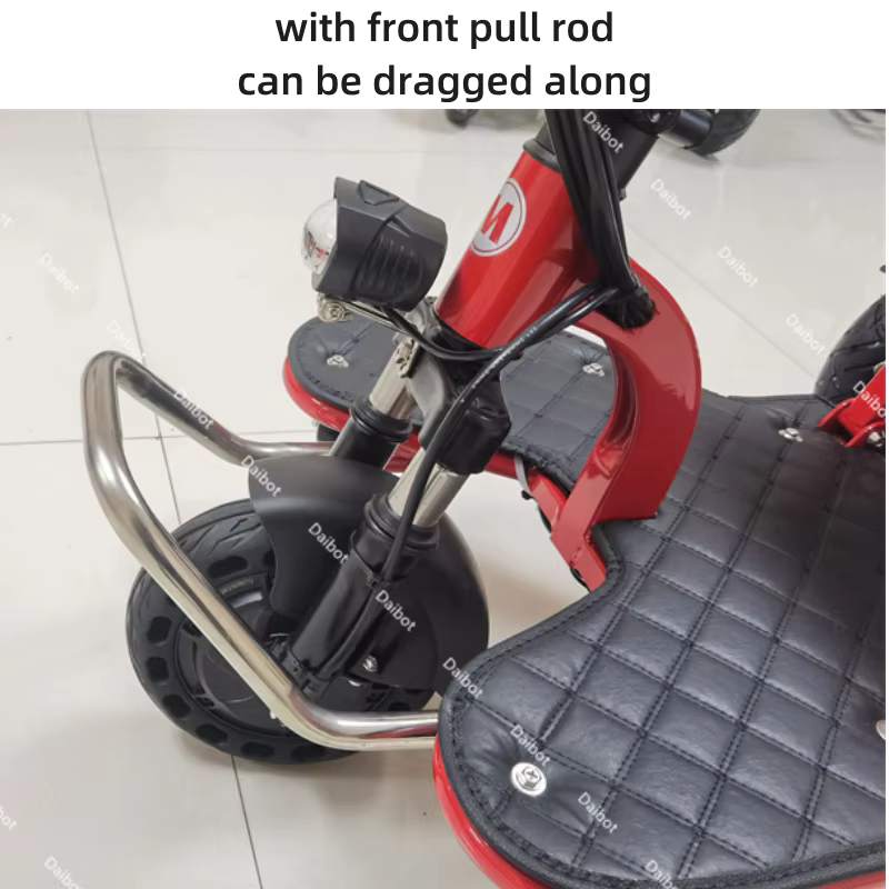 Tricycle électrique pliant avec panier amovible et batterie antivol avec serrure pour personnes âgées