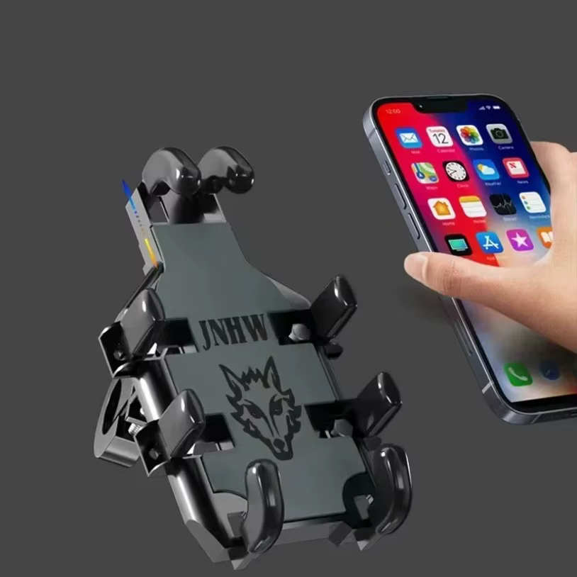 VIKEFON universel nouveau support de téléphone portable à huit griffes amélioré pour moto Scooter ATV vélo e-bike