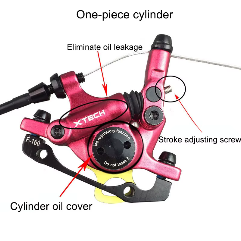 ZOOM HB-100 XTECH vtt Kit de frein à disque hydraulique pour montagne/vélo pliant électrique pinces avant arrière ​ Accessoires de vélo