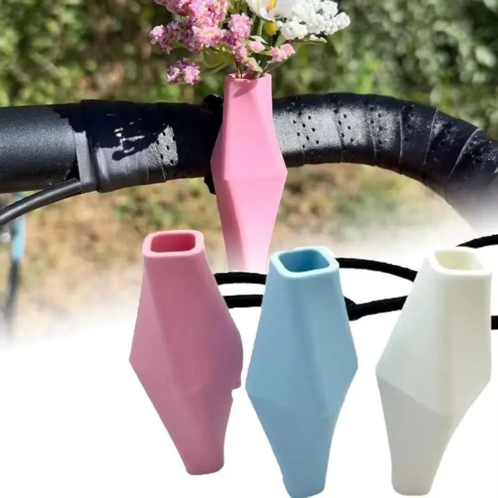 Nouveau Silicone vélo fleur Vase