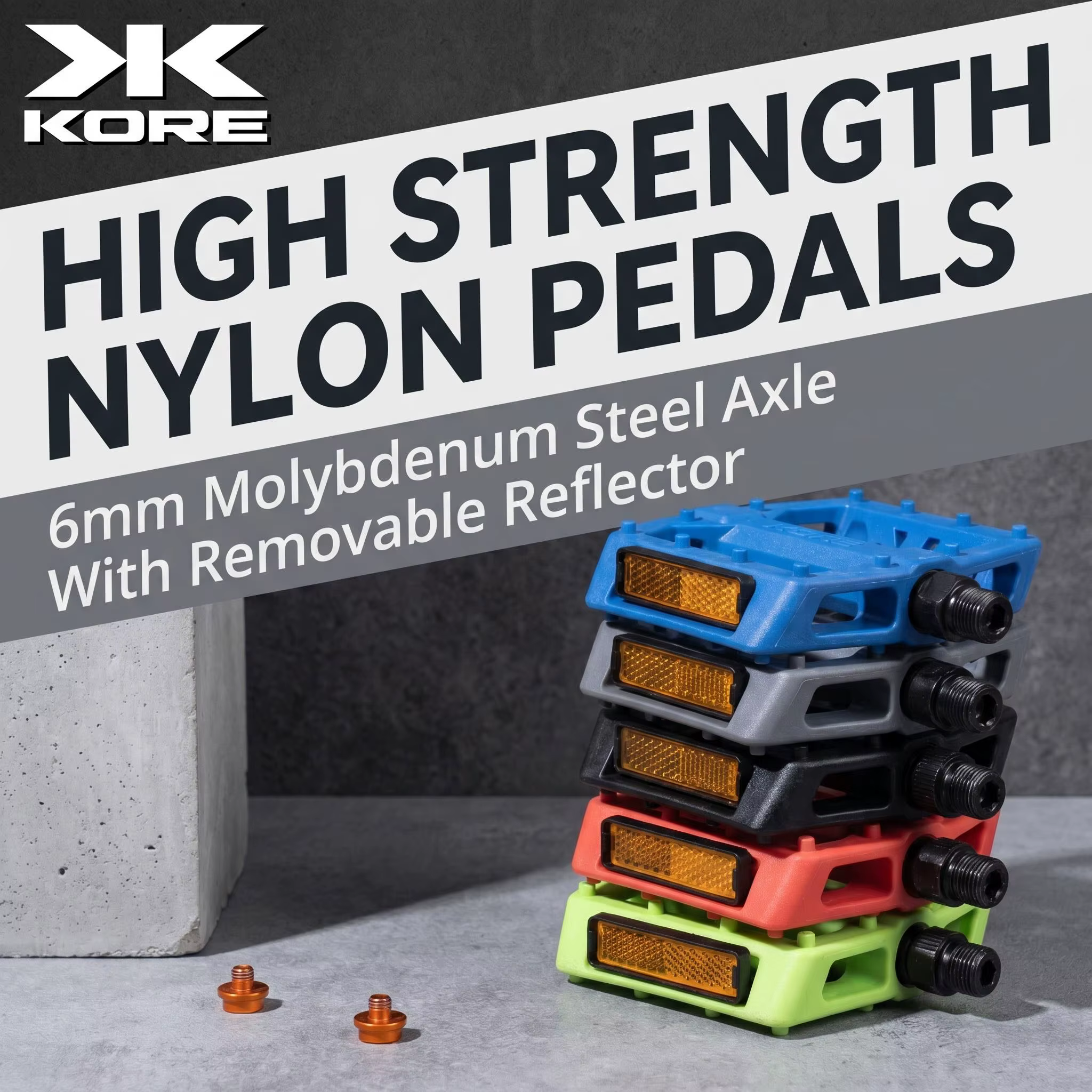 Pédales en nylon KORE pour VTT