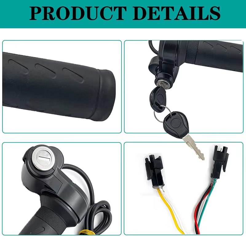 Poignée d'accélérateur à torsion complète pour vélo électrique Ridstar Q20/Q20Lite/Q20Pro/H20/H26Pro/H20 Pro