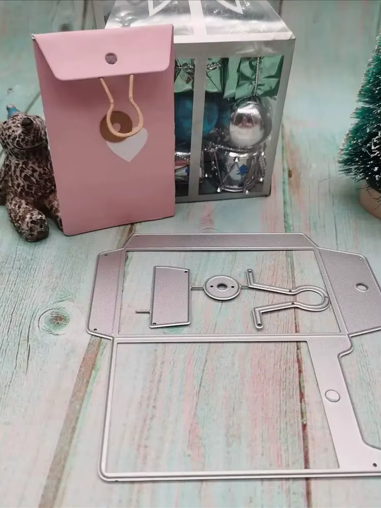 Porte-fichier de sac de courrier, matrices de découpe en métal pour bricolage, scrapbooking, fournitures d'artisanat décoratif, gaufrage de cartes en papier exécutif