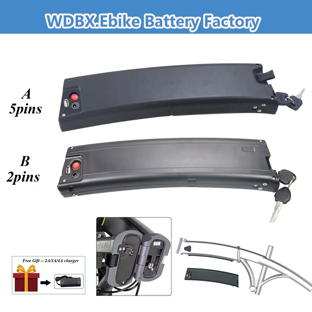 Batterie de vélo électrique pliable Reention Scimitar 36V 7.8Ah 9.6Ah 10.5Ah pour vélos électriques Jupiter Summit Lyon Carrera Crosscity