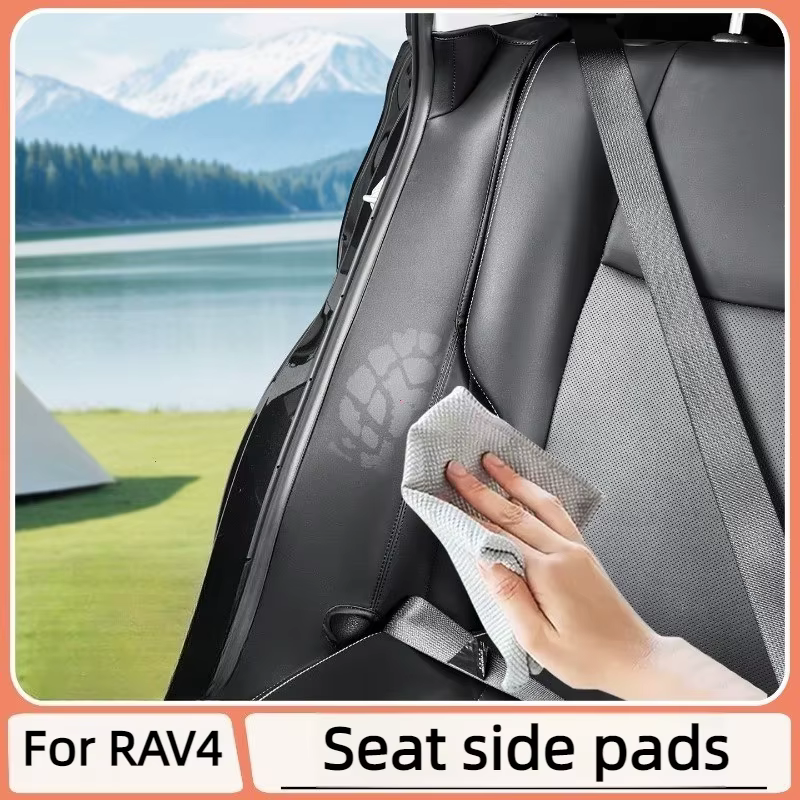 Pour RAV4 2020-2025 : protections latérales du siège arrière - Ensemble de garniture de protection premium Accessoires pour panneaux anti-rayures et anti-taches