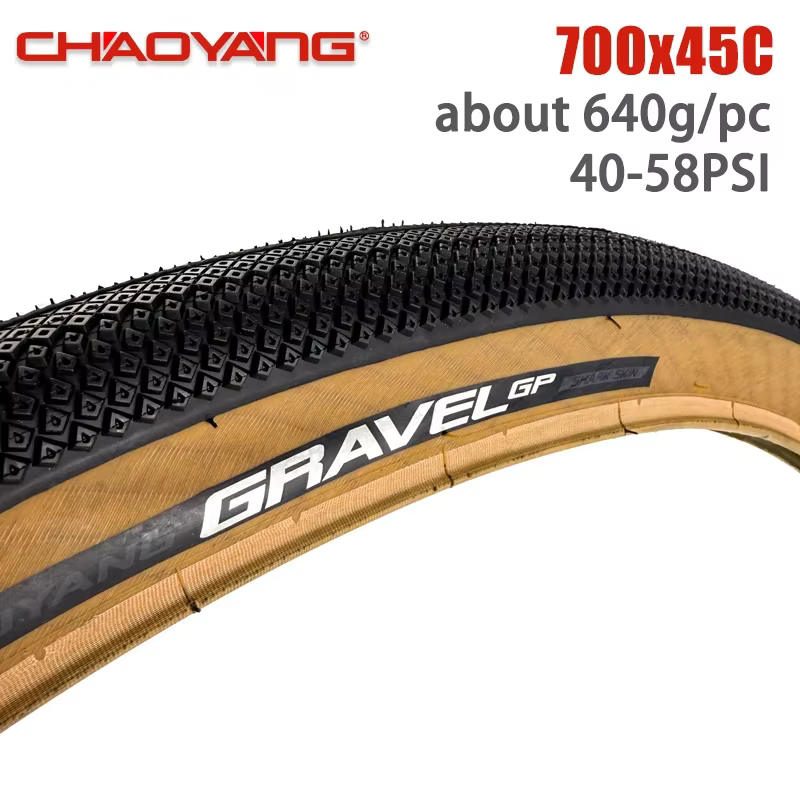 CHAOYANG GRAVEL GP 700x40C 700x45C pneu 42-622 28 pouces 60TPI ultraléger bord marron gravier XC vtt vélo acier filaire