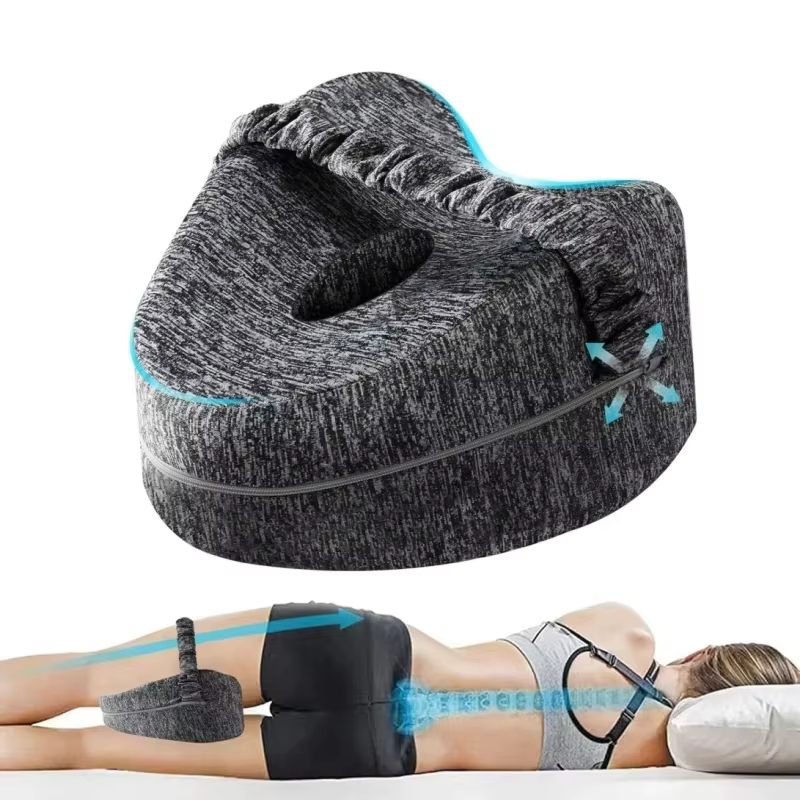 Coussin de soutien pour les genoux et les jambes pour les dormeurs latéraux, coussin orthopédique d'alignement, soulage la douleur au dos, aux hanches et aux genoux, améliore la posture de sommeil