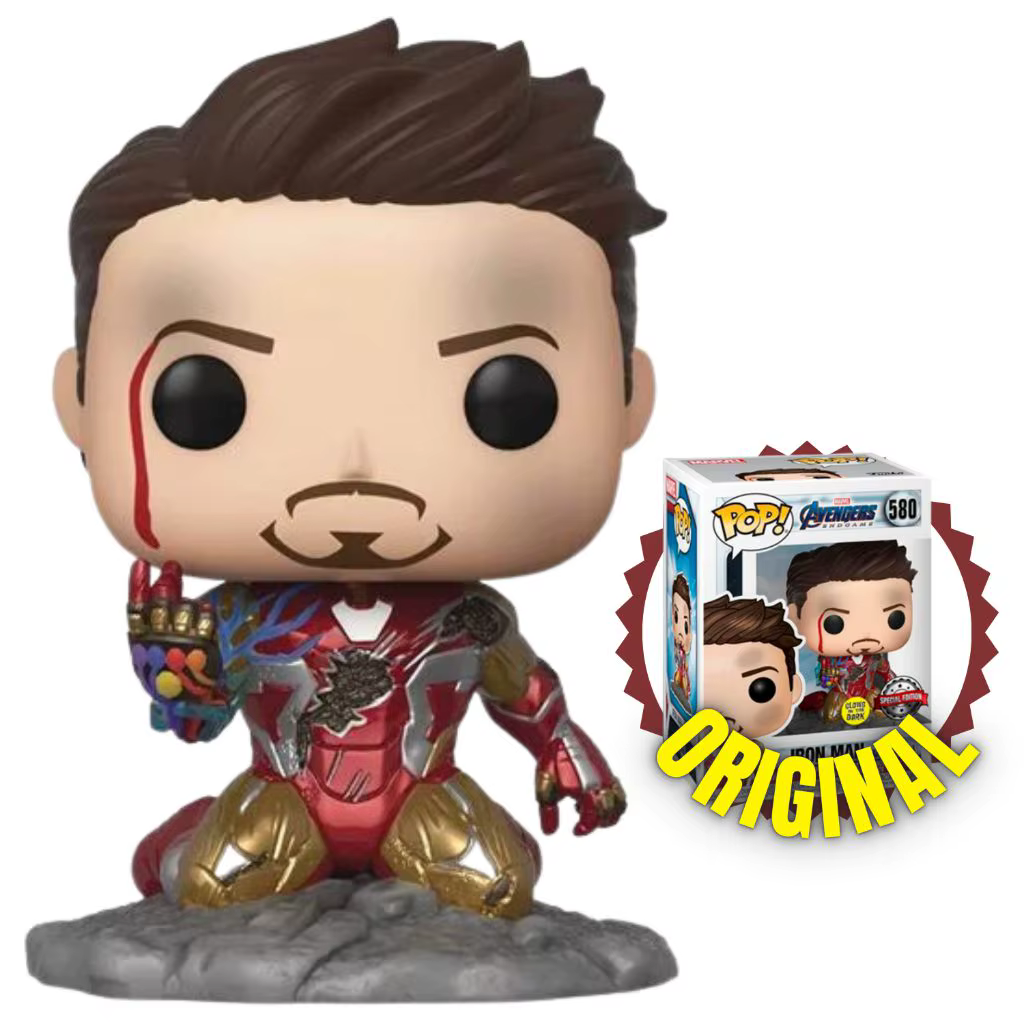 Funko Pop Les Avengers Iron Man 580 # Figurines d'action en vinyle I AM IRON MAN, édition spéciale, modèle de collection