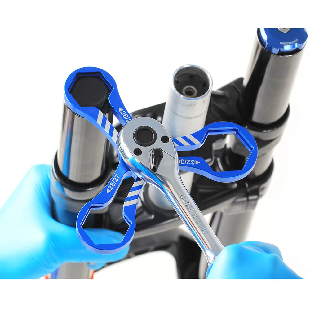RISK-Capuchon de fourche de vélo en aluminium 6 en 1