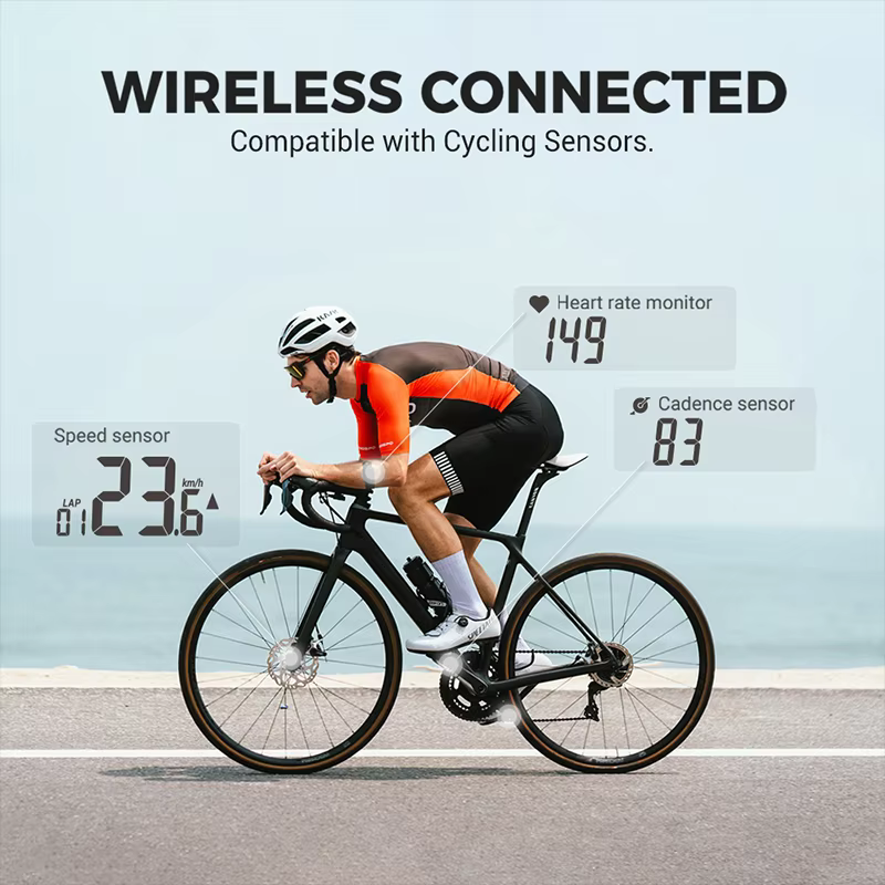 Ordinateur de vélo sans fil CooSpo BC26S