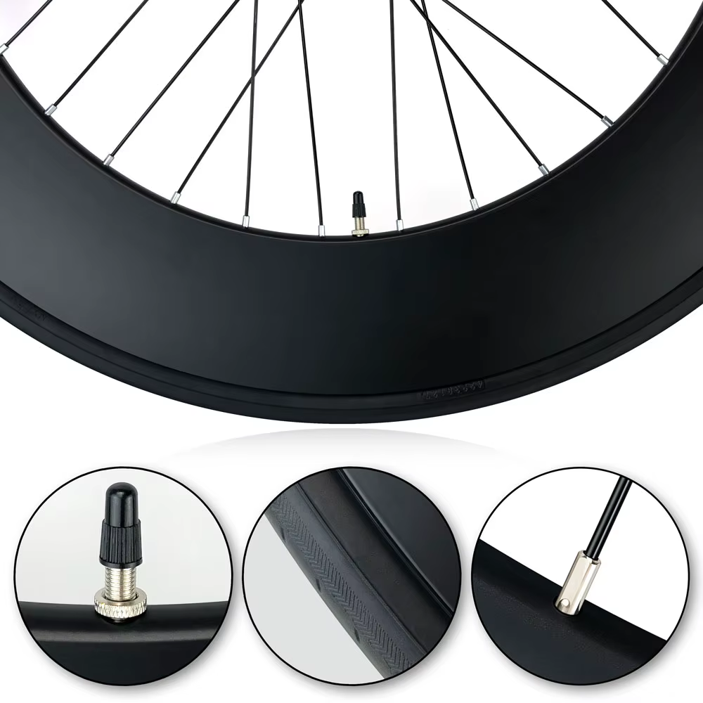 Roues de vélo à pignon fixe 700C 88MM 90MM en alliage d'aluminium