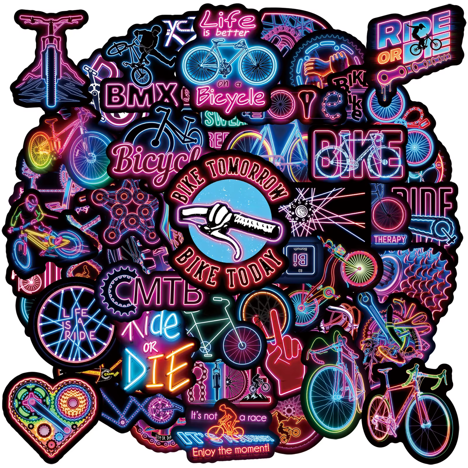 Autocollants de dessin animé pour vélo
