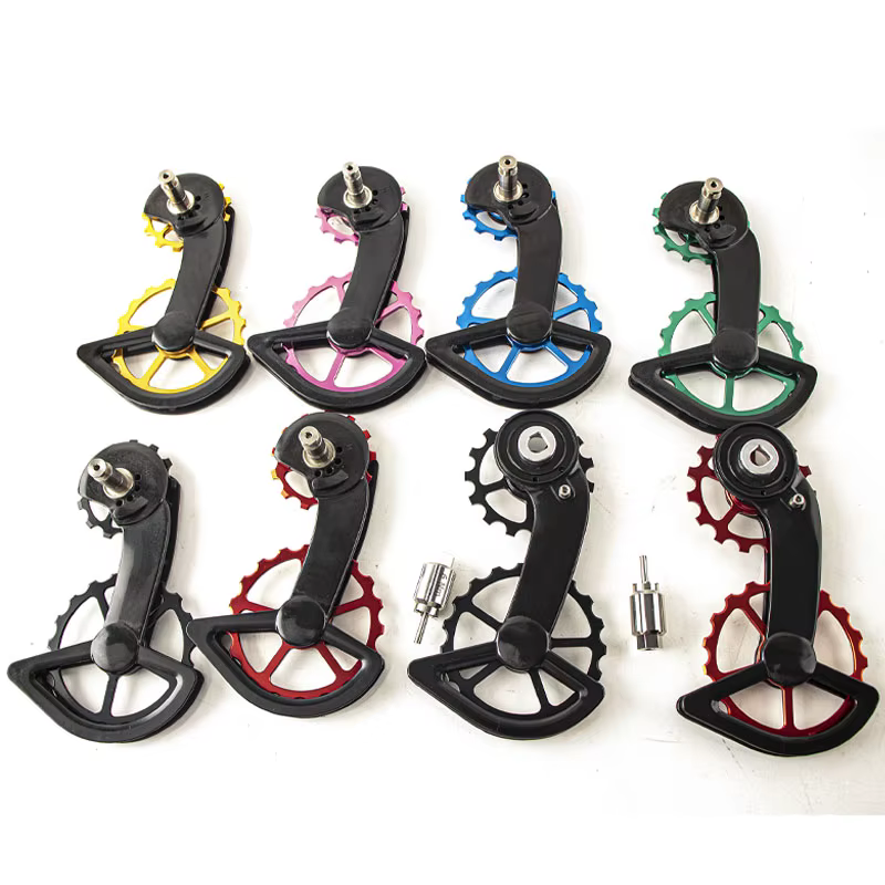 Roue de guidage arrière en carbone CS pour vélo de route avec roulement en céramique pour Shimano 105/R7000 R8000/R8050/R9100/R9150SS SRAM Red AXS