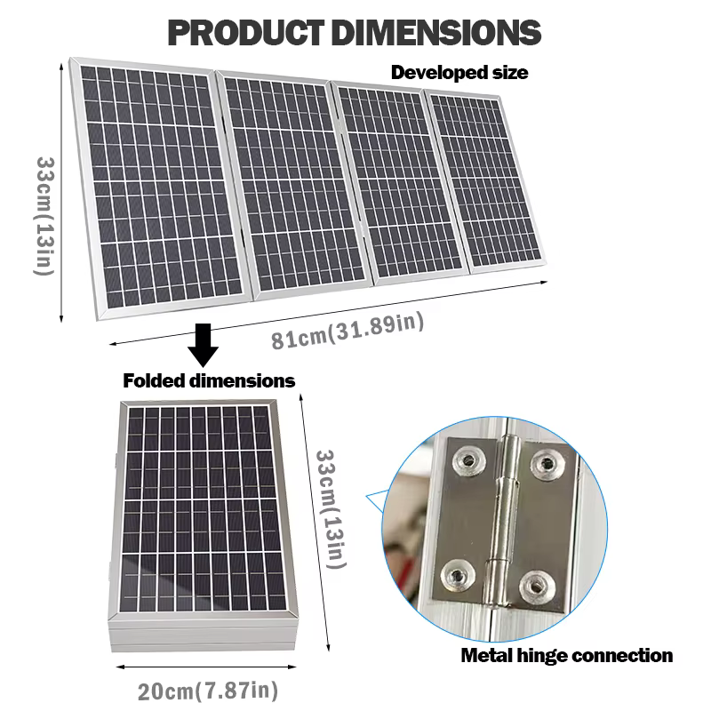 Panneau solaire pliable 800W