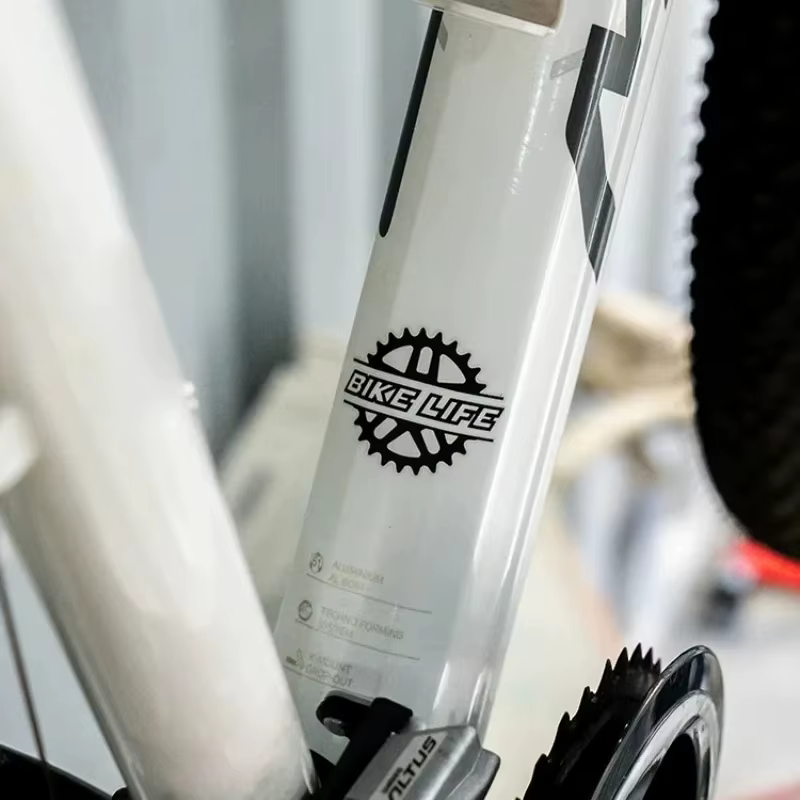 Autocollant décoratif en vinyle imperméable pour cadre de vélo