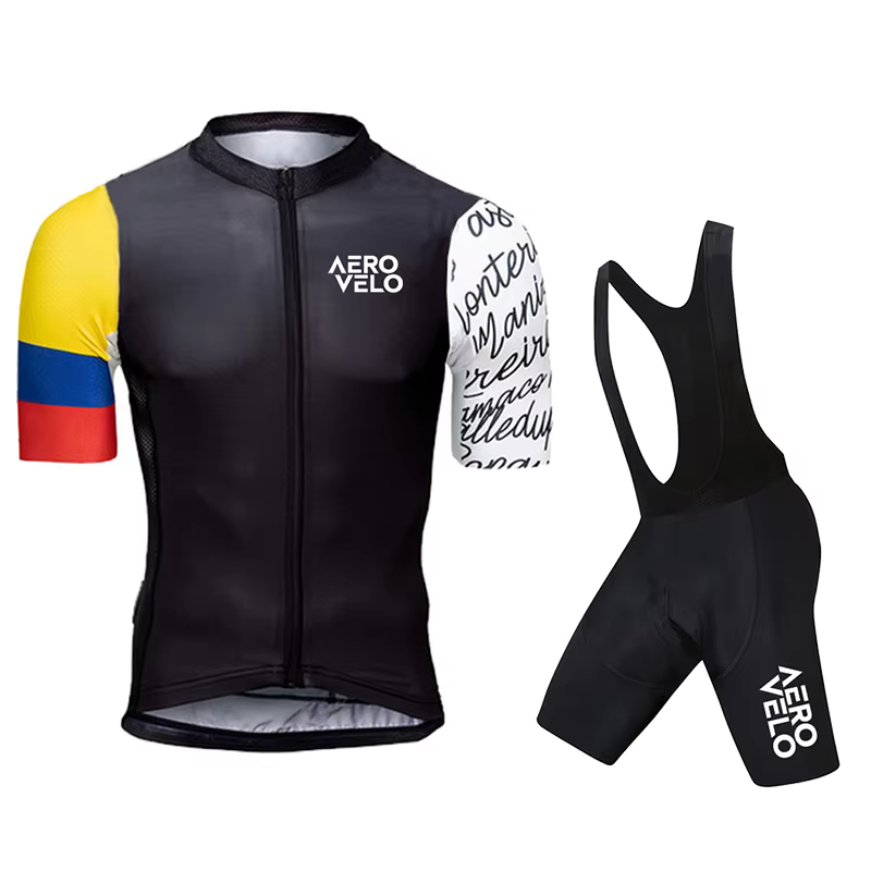 Ensemble Maillot Manches Courtes et Cuissard Cycliste Homme 2026 AERO VELO – Tenue de Cyclisme d'Été